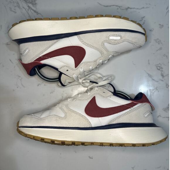 Nike Women's Phoenix Waffle 'Light Bone Team Red' Sneaker, Size 5.5, EUC - Picture 2 of 9